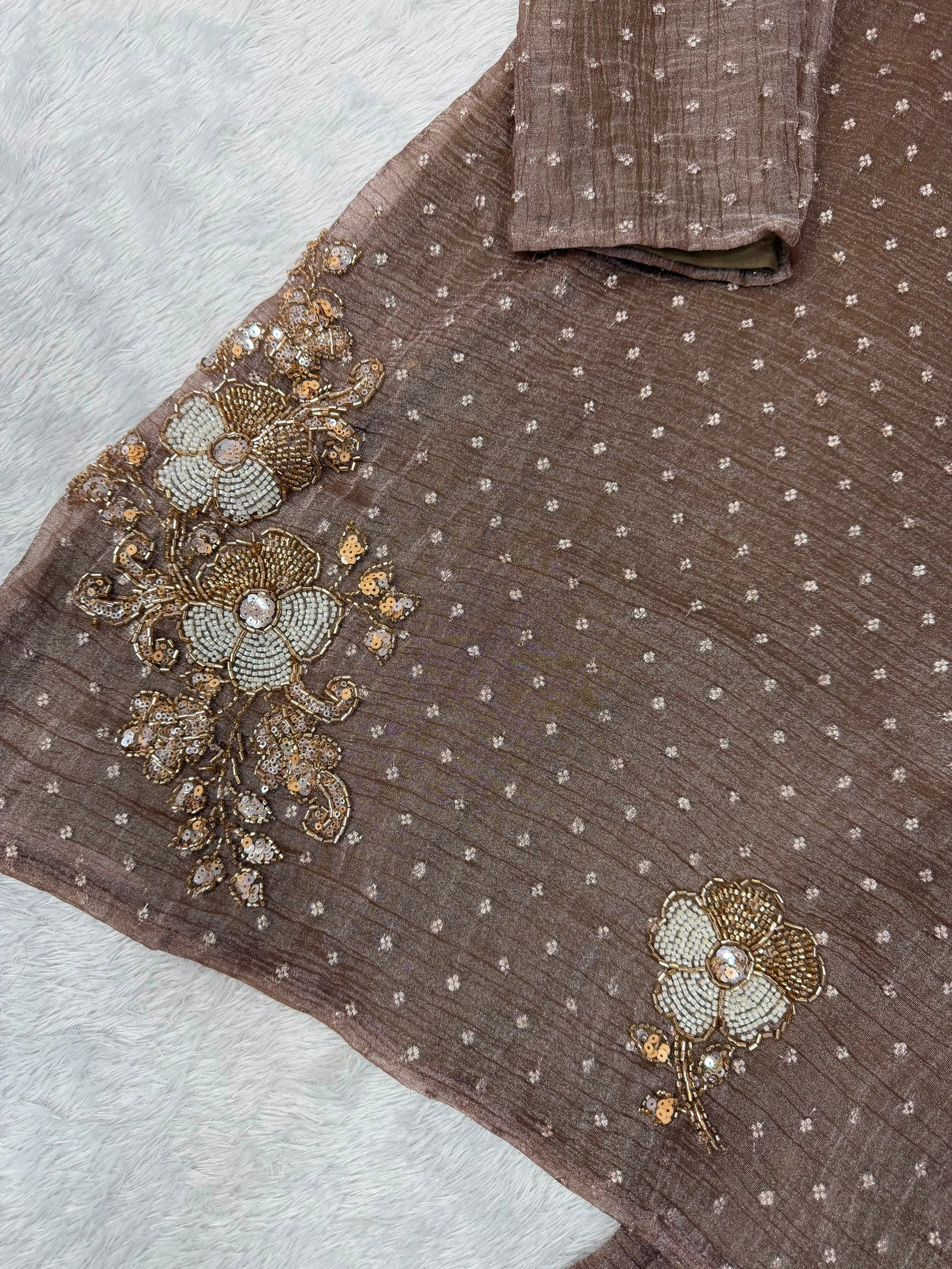 Women’s Mauve Embroidered Kurta Pant Co-Ord Set | Elegant Casual Ethnic Wear