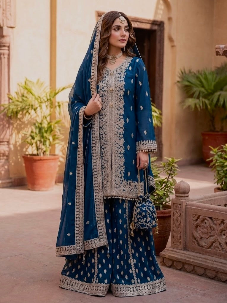 Women's Maroon Embroidered Lawn 3 Piece Suit with Dupatta – Premium Ethnic Pakistani Salwar Kameez