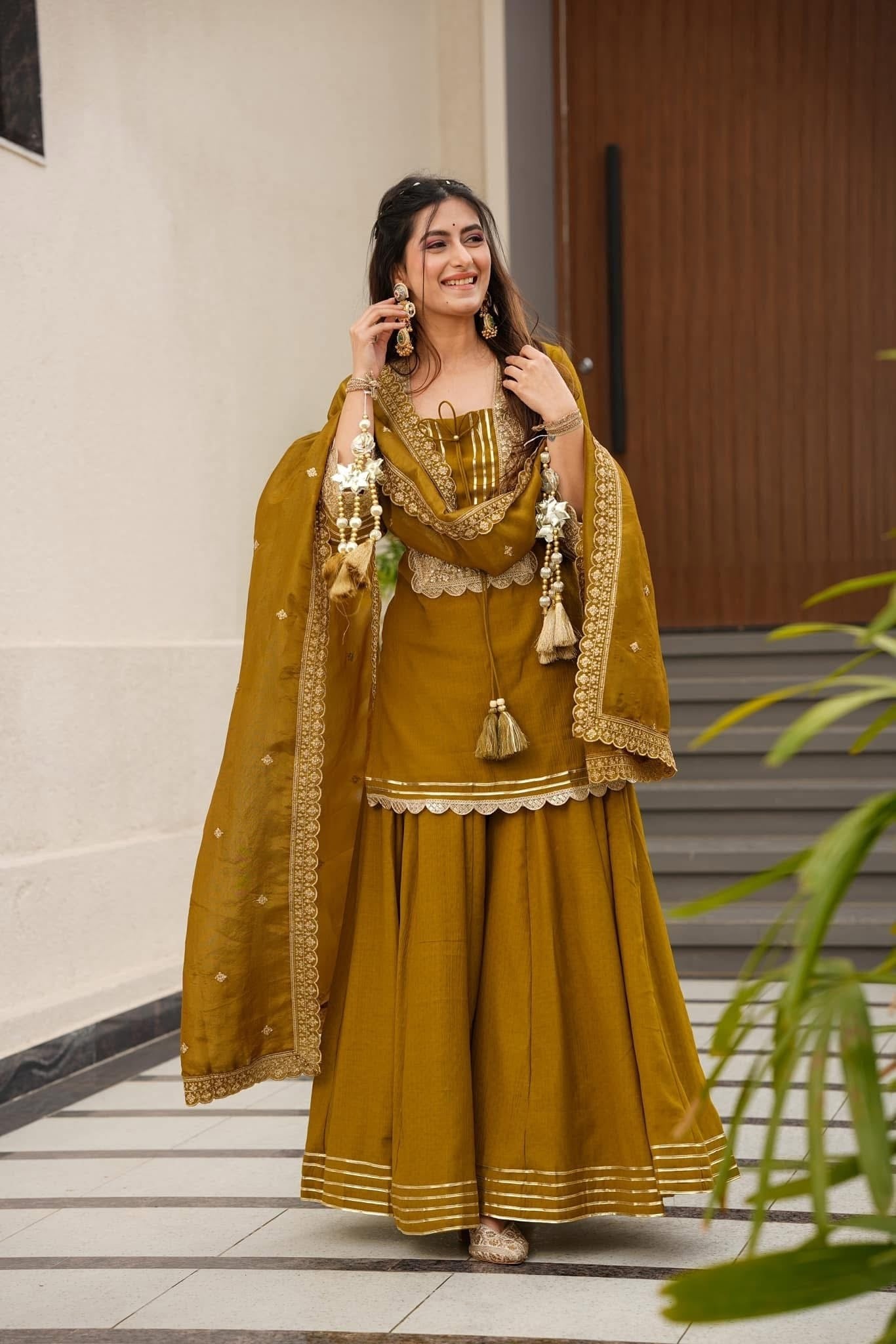 Premium Embroidered Anarkali Suit Set with Dupatta | Festive Ethnic Wear
