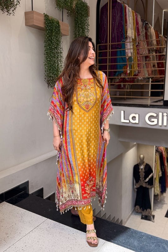 Designer Printed 3 Piece Pakistani Suit Set with Dupatta | Ethnic Salwar Suit