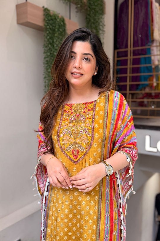 Designer Printed 3 Piece Pakistani Suit Set with Dupatta | Ethnic Salwar Suit