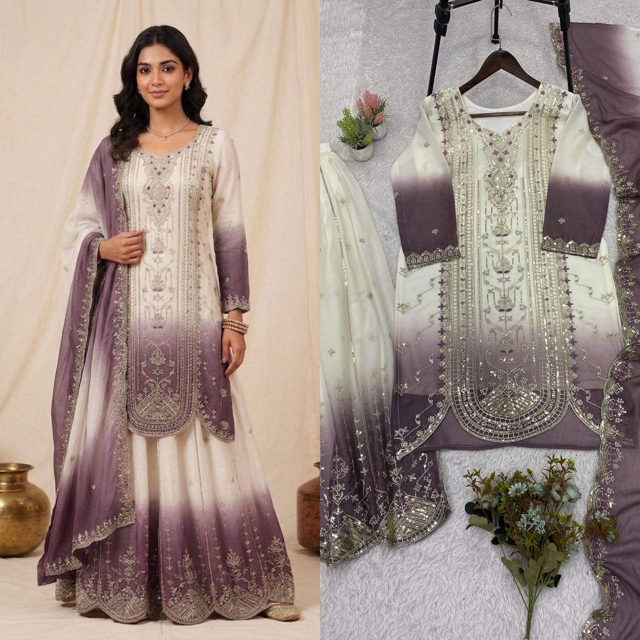 Designer Embroidered Anarkali Suit Set with Dupatta – Festive & Wedding Wear