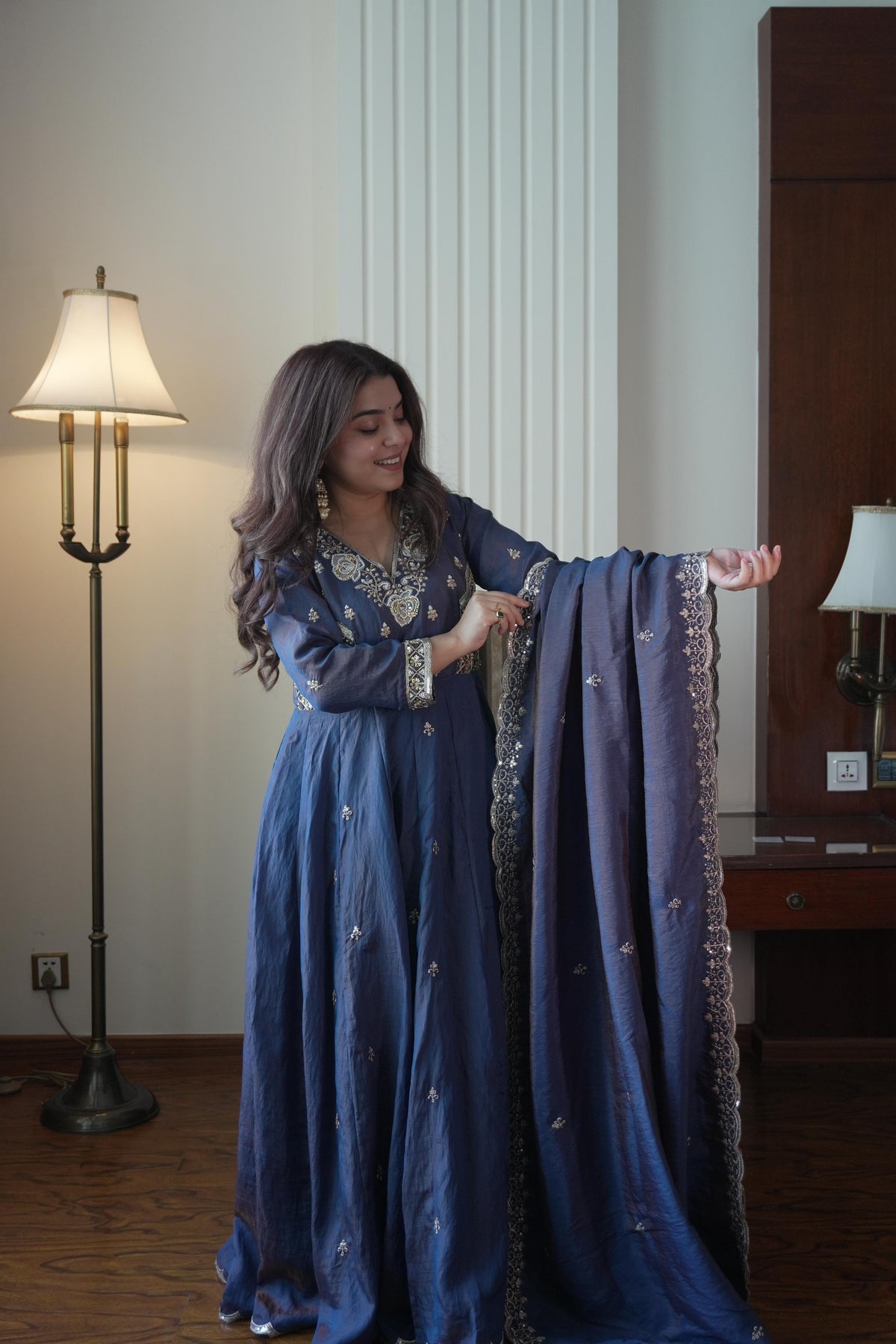 Designer Embroidered Anarkali Suit Set with Dupatta | Festive Ethnic Wear