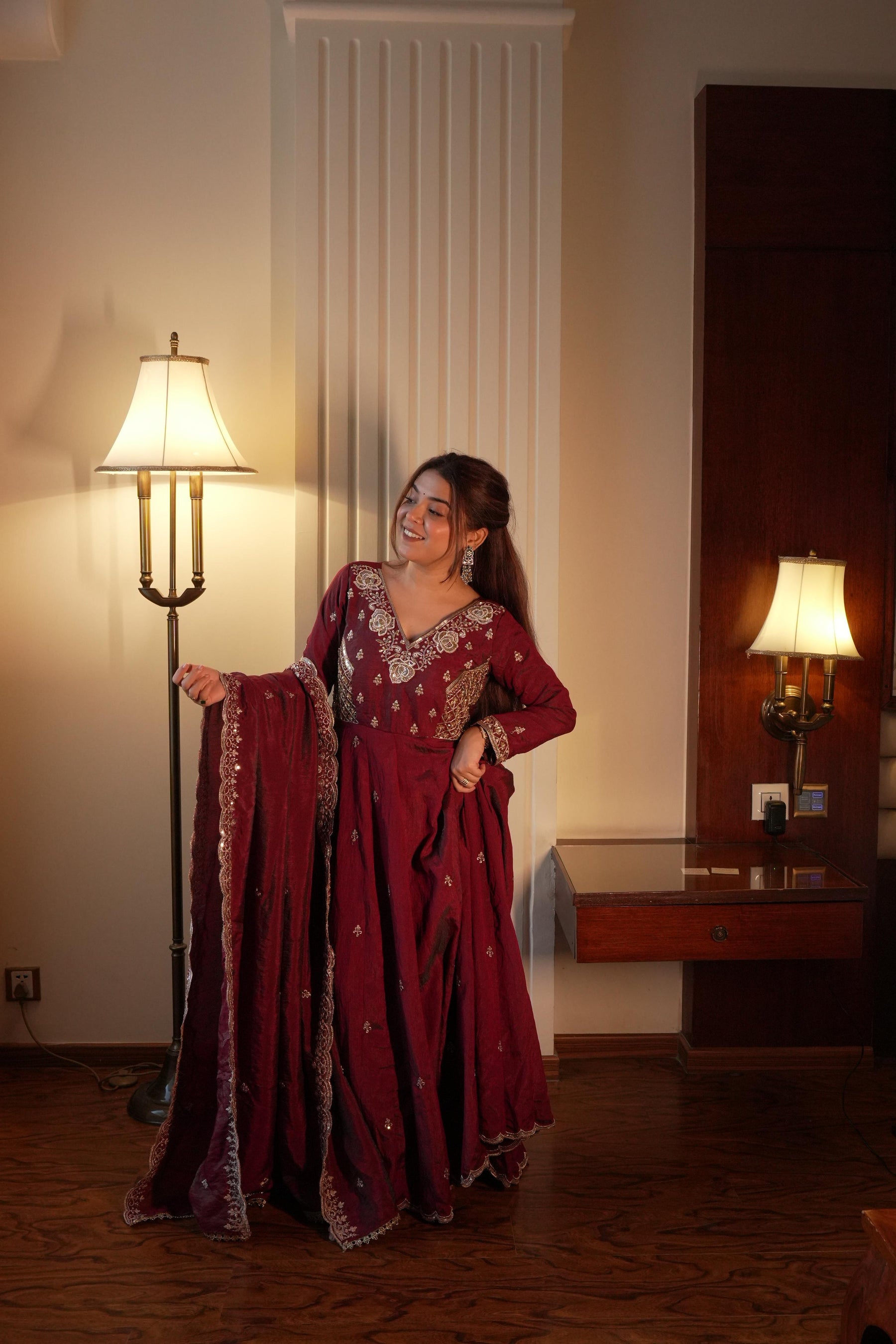 Designer Embroidered Anarkali Suit Set with Dupatta | Festive Ethnic Wear