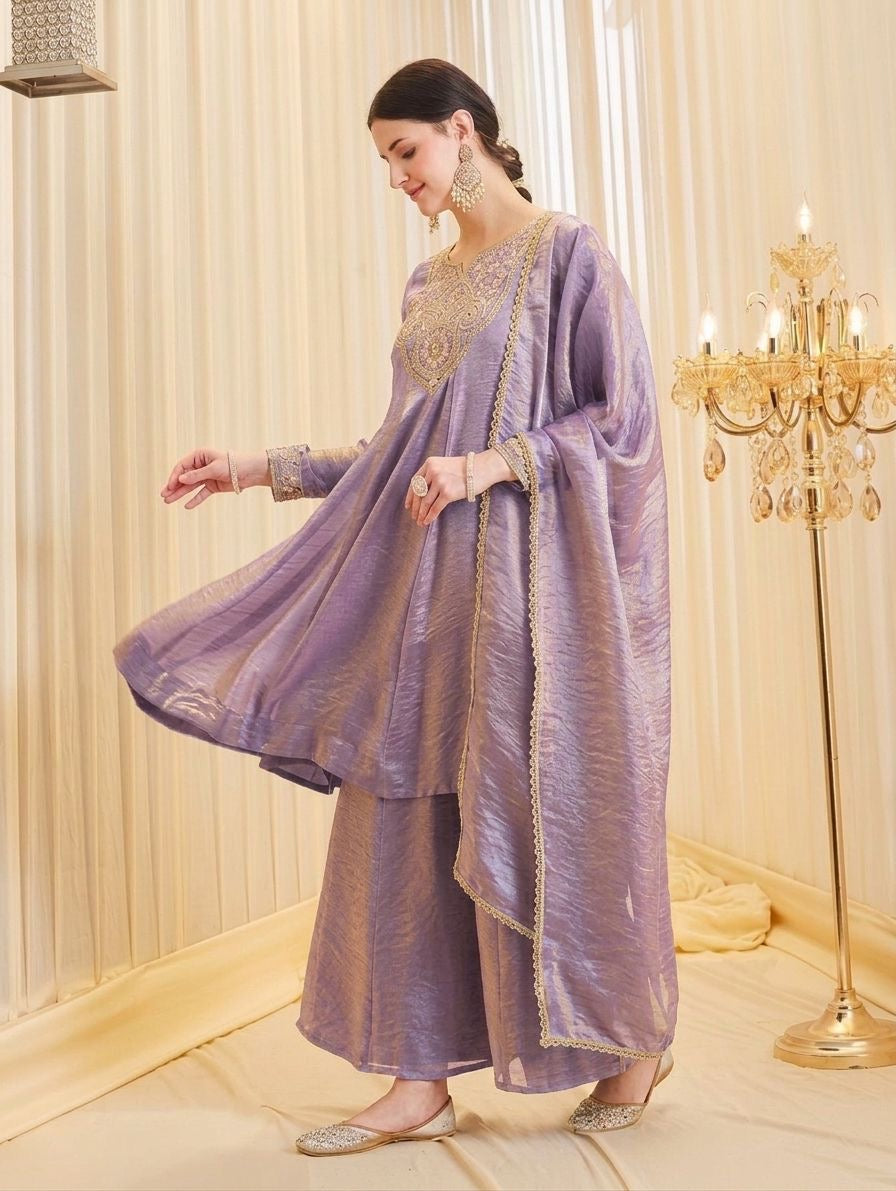Women’s Heavy Embroidered 3 Piece Suit Set with Dupatta