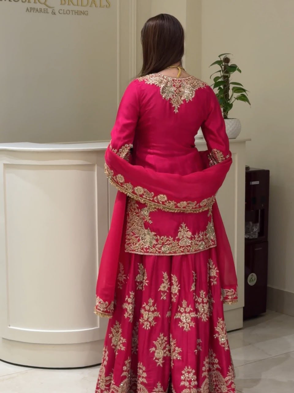 Designer Heavy Embroidery Anarkali Sharara Set With Dupatta | Festive & Wedding Wear