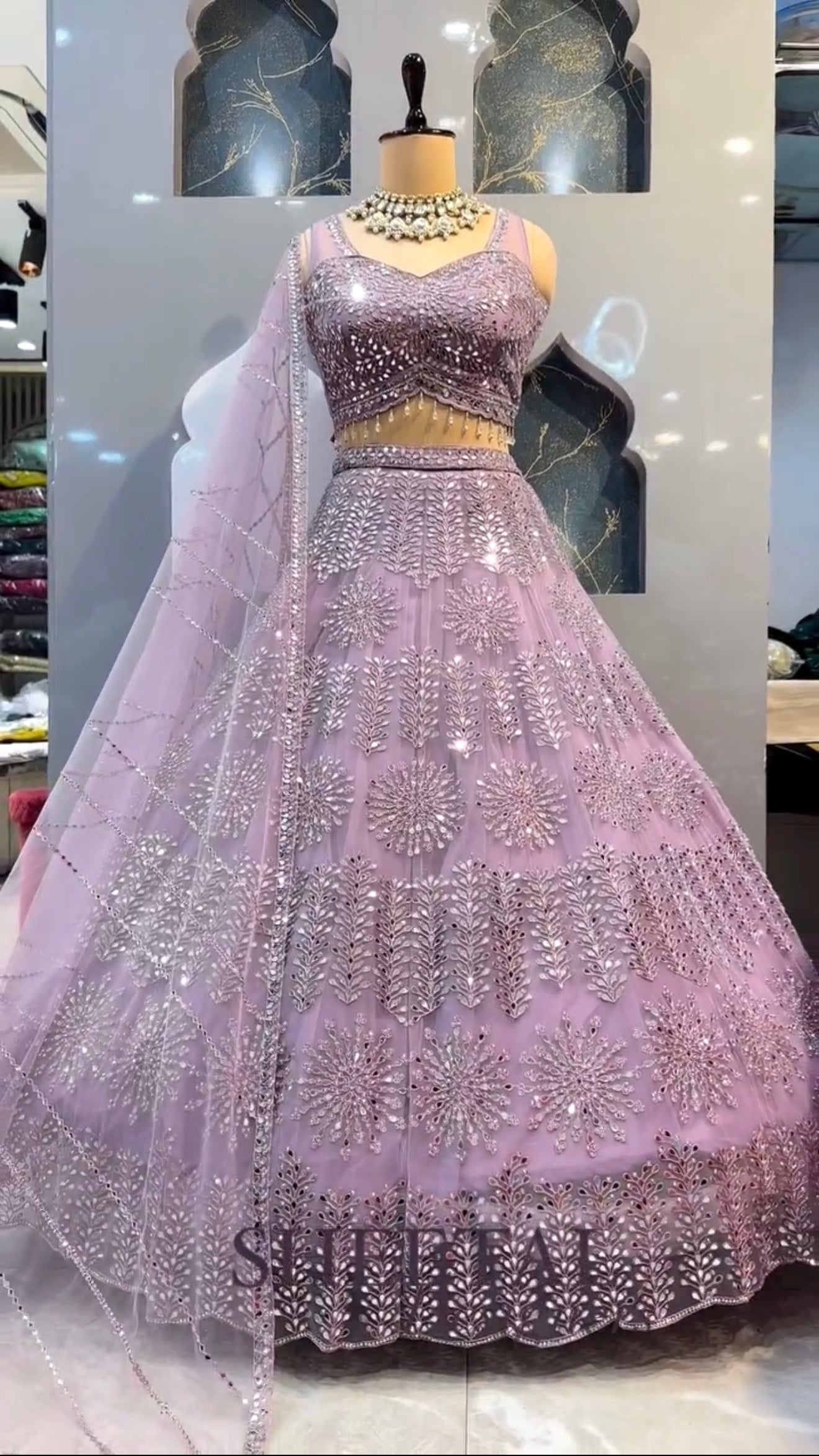 Premium Embroidered Net Lehenga Choli Set with Dupatta | Party & Wedding Wear