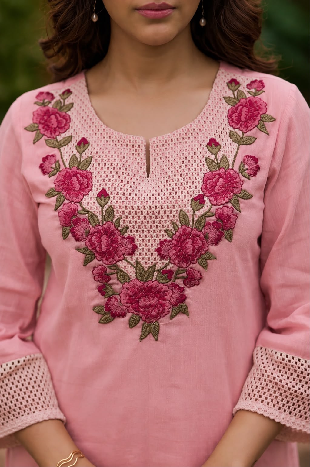 Premium Floral Embroidered 3 Piece Salwar Suit Set for Women