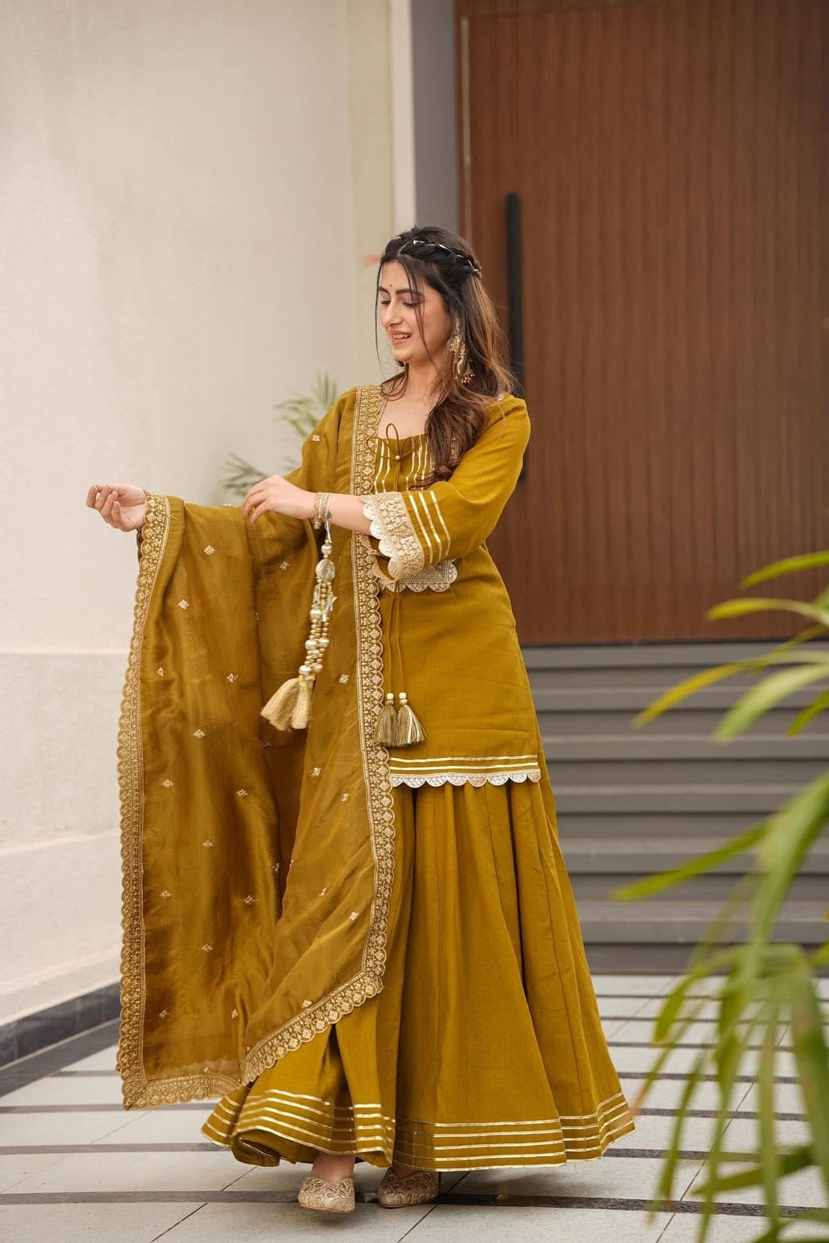 Premium Embroidered Anarkali Suit Set with Dupatta | Festive Ethnic Wear