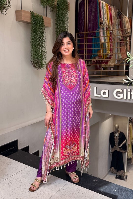 Designer Printed 3 Piece Pakistani Suit Set with Dupatta | Ethnic Salwar Suit