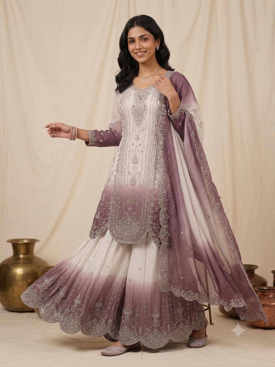 Designer Embroidered Anarkali Suit Set with Dupatta – Festive & Wedding Wear