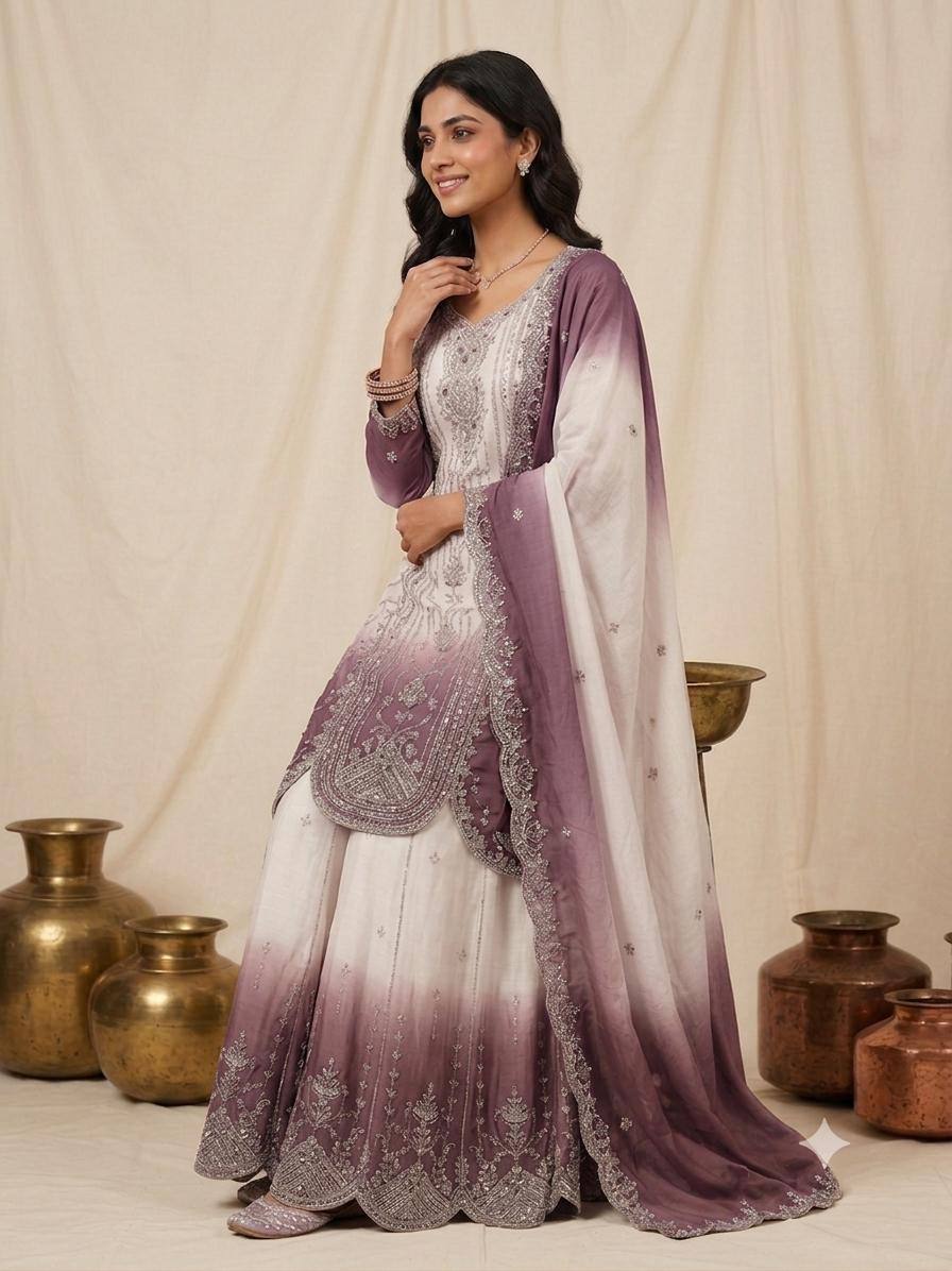 Designer Embroidered Anarkali Suit Set with Dupatta – Festive & Wedding Wear