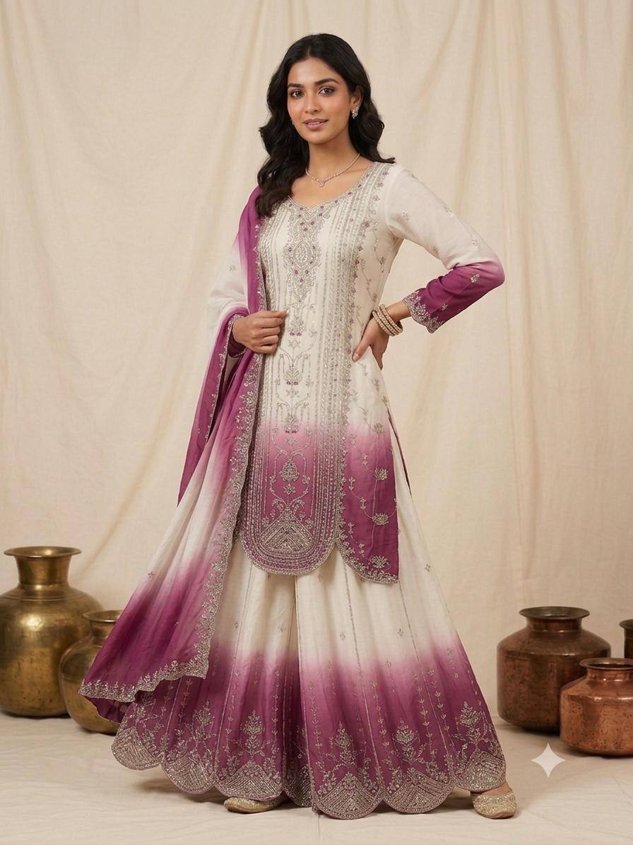 Designer Embroidered Anarkali Suit Set with Dupatta – Festive & Wedding Wear