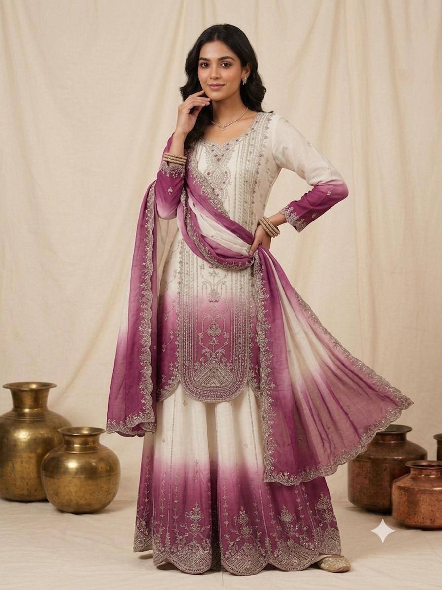 Designer Embroidered Anarkali Suit Set with Dupatta – Festive & Wedding Wear