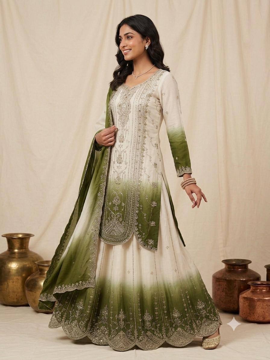 Designer Embroidered Anarkali Suit Set with Dupatta – Festive & Wedding Wear