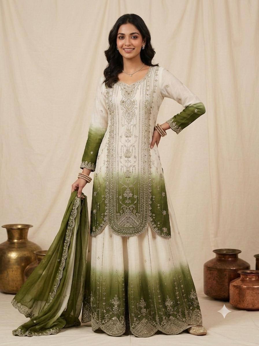 Designer Embroidered Anarkali Suit Set with Dupatta – Festive & Wedding Wear