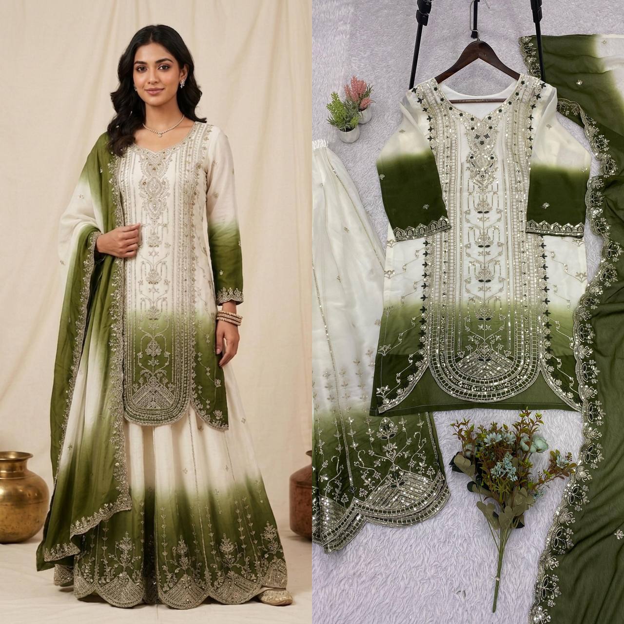 Designer Embroidered Anarkali Suit Set with Dupatta – Festive & Wedding Wear