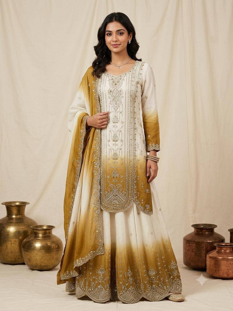 Designer Embroidered Anarkali Suit Set with Dupatta – Festive & Wedding Wear