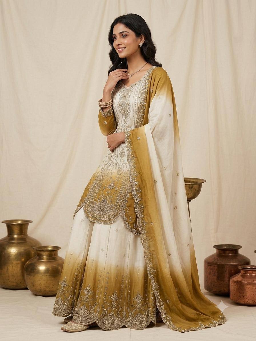 Designer Embroidered Anarkali Suit Set with Dupatta – Festive & Wedding Wear