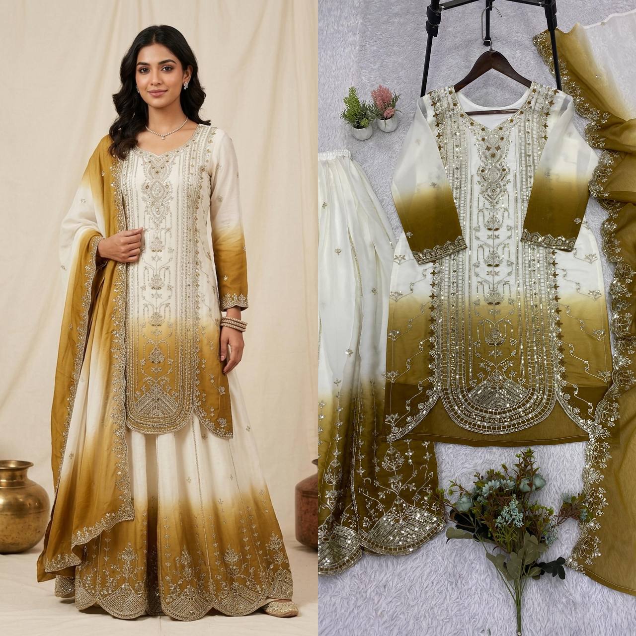 Designer Embroidered Anarkali Suit Set with Dupatta – Festive & Wedding Wear