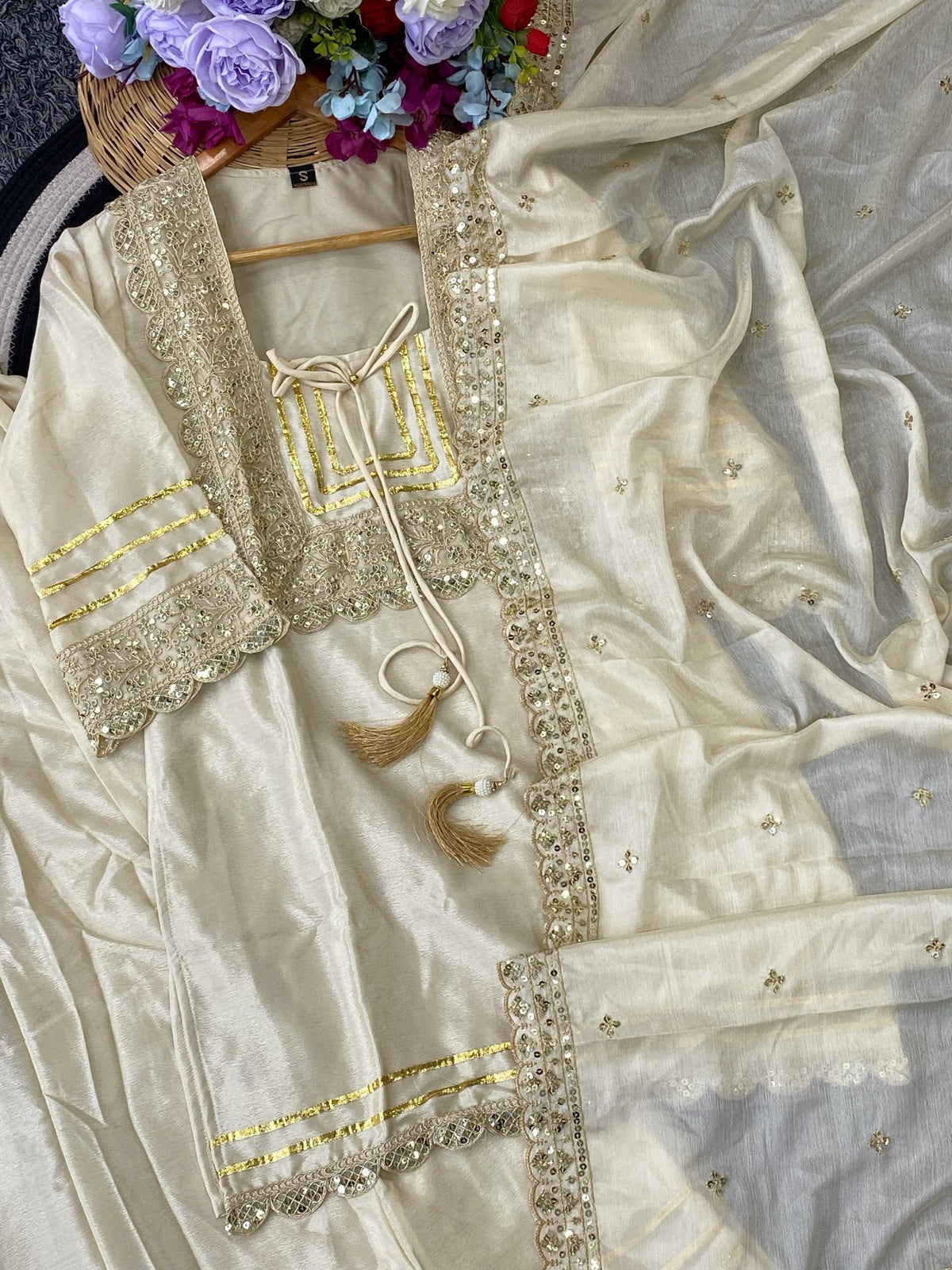 Premium Embroidered Anarkali Suit Set with Dupatta | Festive Ethnic Wear